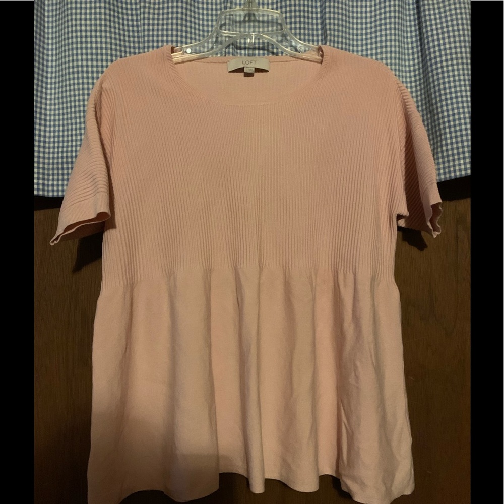 Loft Peplum Sweater   Size Large